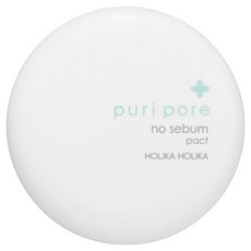 HOLIKA HOLIKA Puri Pore 美肌模式持妝控油蜜粉餅 隱形毛孔 像棉花一樣乾爽柔順 無添加滑石粉的礦物質蜜粉, 1個, #8806334369071