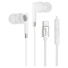E-books SS35 Type-C 入耳式 耳機 磁吸式 高解析音質 內建麥克風 白色 E-EPA240