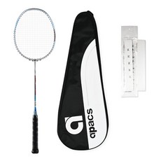 APACS Reslice Power 輕量選手用羽球拍 銀藍紅 + 含穿線 + 球拍套隨機出貨 + 握把布組, 1套, APSR1015