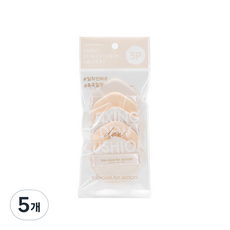 투쿨포스쿨 픽싱 듀 쿠션 에어퍼프 5p, 혼합색상, 5개