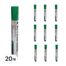 SEOWOO 易擦拭液態白板筆, 20個, 綠色