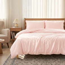 g BEDDING 素色60支棉被套, 粉色