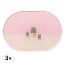 라이프포인트 타원 선인장 렌즈케이스 K1618, 랜덤발송, 3개