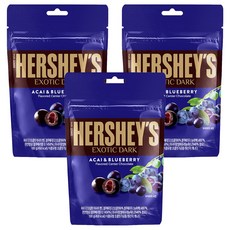 HERSHEY'S 好時 巴西莓藍莓夾餡黑巧克力, 3包, 100g