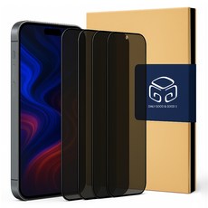 디지지 풀커버 사생활 보호 휴대폰 강화유리필름, 1세트