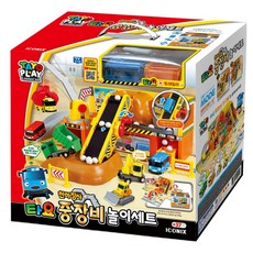 타요 천하장사 중장비 놀이세트, 혼합색상, 1세트