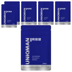 UNIQMAN 優仕曼 精胺酸 素食膠囊, 0.65g, 30顆, 6包