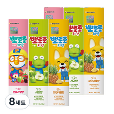 뽀로로 저불소 치약 3종 세트, 50g, 8세트