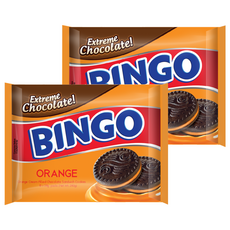 BINGO 夾心餅乾 柳橙風味 P4077 10入, 280g, 2袋