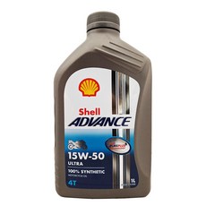 Shell 殼牌 全合成機油 機車用, 1瓶, ADVANCE ULTRA 4T 15W50