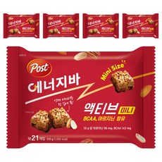 포스트 에너지바 액티브 미니, 210g, 5개