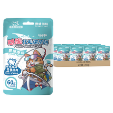 vosto 沃司托 啵脆化毛潔牙餅, 60g, 24個, 豐盛海味