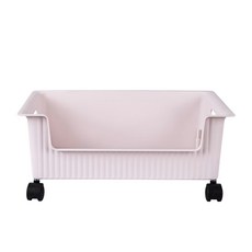 附輪置物籃 PP材質 中國製, 28.3 x 38 x 16cm, 單一規格, 1個