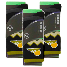 WOAWOA 極致速乾羊毛登山襪 Set 3雙, L(25~28cm), 日出玉山