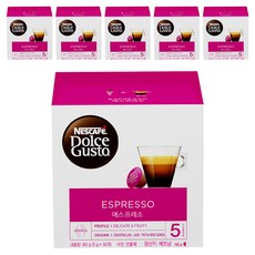 돌체구스토 에스프레소 캡슐커피, 5g, 16개입, 6개
