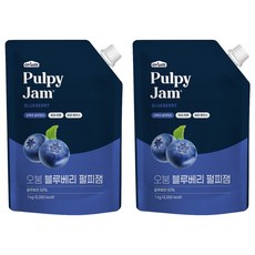 오붐 블루베리 펄피잼, 1kg, 2개