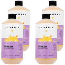 [쿠팡수입] 알라피아 에브리데이 시어 베이비즈 앤 업 버블배스 레몬 라벤더, 950ml, 4개