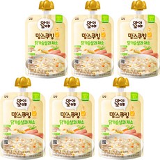 아이꼬야 맘스쿠킹 이유식 6개월부터, 100g, 6개, 닭가슴살과 채소