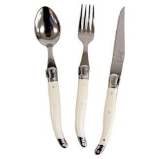 장네론 라귀올 커트러리 디너세트, 아이보리, 스푼 + 포크 + 나이프, 1세트