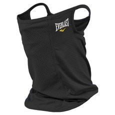 EVERLAST 掛耳式素色透氣遮陽涼感面罩, 黑色