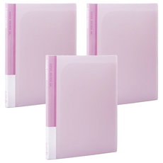 Lan CHYn 連勤牌文具 PP 果凍色系 6入文件夾 LC-006, 紅色, 3個