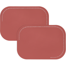 Haru Gonggan 矽膠餐墊 聖誕節版, 2個, 紅色, 30 x 43 cm