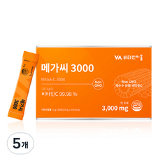 비타민마을 메가씨 3000 비타민C 분말 스틱, 270g, 5개
