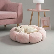 Leto 寵物花甜甜圈墊, 淺粉色, 1個