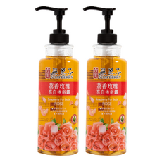 SOAPBERRY 古寶無患子 亮白沐浴露 荔香玫瑰, 法國認證 保濕 溫和潔淨, 750g, 2瓶