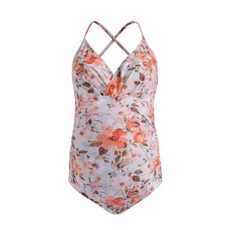 By Me花朵大尺碼孕婦泳衣