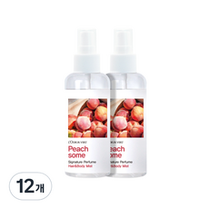 로더베르 헤어앤바디미스트 피치썸, 12개, 150ml