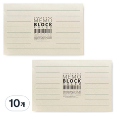 왈가닥스 컴포터블 메모지블럭, Ruled, 10개