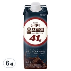 뉴케어 정품 올프로틴 41g 초코맛, 350ml, 6개
