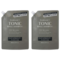KUMANO 熊野油脂 Pharmaact TONIC 水潤洗髮精 補充包, 800ml, 2包