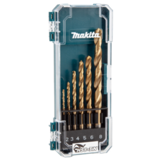 Makita 牧田 台灣公司貨 金屬直柄鑽頭組 D-72833 HSS-TiN 6支, 1組