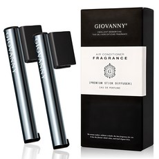 GIOVANNY 차량용 프리미엄 스틱 디퓨저 2p + 리필 4p, 피코크 블루(블랙체리), 1개