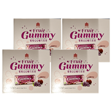 義美 葡萄QQ糖巧克球 10入, 500g, 4盒