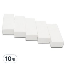 Mungudam 好擦的美術用橡皮擦, 白色, 10個