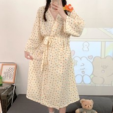 공유 후르츠 로브가운 L, 플라워, 1개