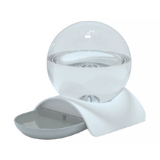 PAOPAO 寵物飲水器, 月光白(灰), 2800ml, 環保安全無毒加厚PP樹脂, 1台