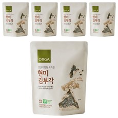 ORGA WHOLE FOODS 糙米炸海苔脆片, 40g, 5個