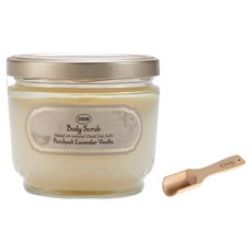 사봉 바디 스크럽 파츌리라벤더바닐라 + 우드 스푼 세트, 600g, 1개