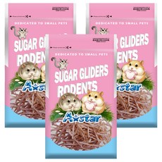 A star AM 鼠專用無鹽無調味鮭魚鱈魚細絲, 40g, 3包