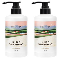 몽프라 키즈 샴푸 플러피파우더, 2개, 500ml