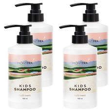 몽프라 키즈 샴푸 플러피파우더, 4개, 500ml