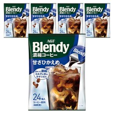 블랜디 AGF 포션 라이트 슈거 캡슐커피, 18g, 24개입, 5개