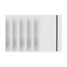 Plancus A5活頁夾 20孔款, 半透明, 5入