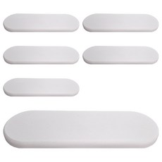 收納王妃 特殊造型尺寸珪藻土 長型 6個, 珪藻土 白色, 1組