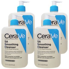 CeraVe 適樂膚 水楊酸煥膚淨嫩潔膚露, 473ml, 4瓶