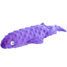 Zippypaws Crisp 吱吱作響的塑料瓶小狗玩具鯨魚, 紫色的, 1個